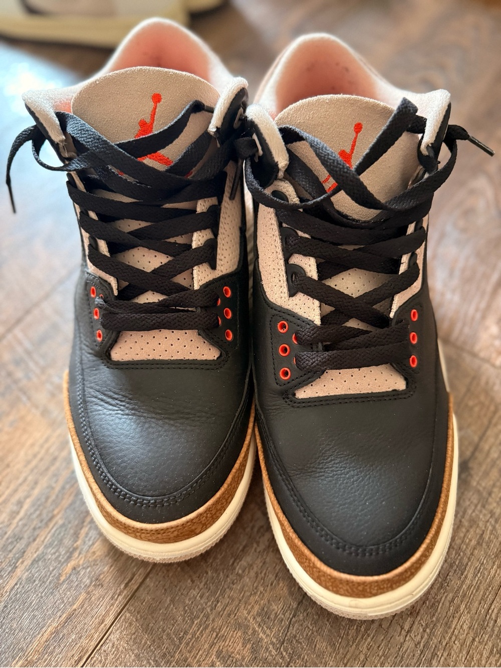 Jordan Men’s Black, Gray & Orange Low-Top Sneakers